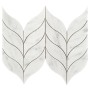 Carrara White Calamus,płytka,mozaika,kamienna,kuchnia,łazienka,przedpokój,podłogi,ściany,29,5x20cm.