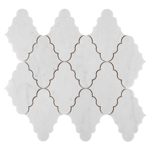 Carrara White Crest,płytka,mozaika,kamienna,kuchnia,łazienka,przedpokój,podłogi,ściany,35x30cm.