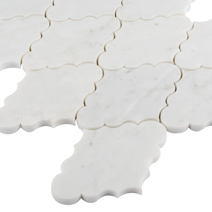 Carrara White Crest,płytka,mozaika,kamienna,kuchnia,łazienka,przedpokój,podłogi,ściany,35x30cm.