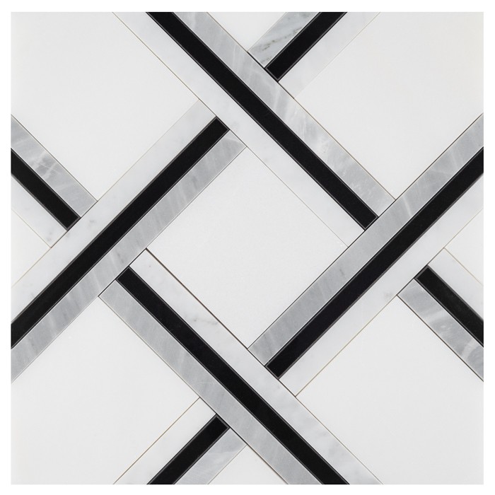 Pure White Quadron,płytka,mozaika,kamienna,kuchnia,łazienka,przedpokój,podłogi,ściany,30x30cm.