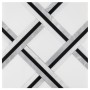 Pure White Quadron,płytka,mozaika,kamienna,kuchnia,łazienka,przedpokój,podłogi,ściany,30x30cm.