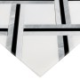 Pure White Quadron,płytka,mozaika,kamienna,kuchnia,łazienka,przedpokój,podłogi,ściany,30x30cm.