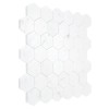 Carrara White Hexagon 48,płytka,mozaika,kamienna,kuchnia,łazienka,przedpokój,podłogi,ściany,29,8x30,2cm.