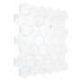 Carrara White Hexagon 48,płytka,mozaika,kamienna,kuchnia,łazienka,przedpokój,podłogi,ściany,29,8x30,2cm.