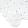 Carrara White Hexagon 48,płytka,mozaika,kamienna,kuchnia,łazienka,przedpokój,podłogi,ściany,29,8x30,2cm.