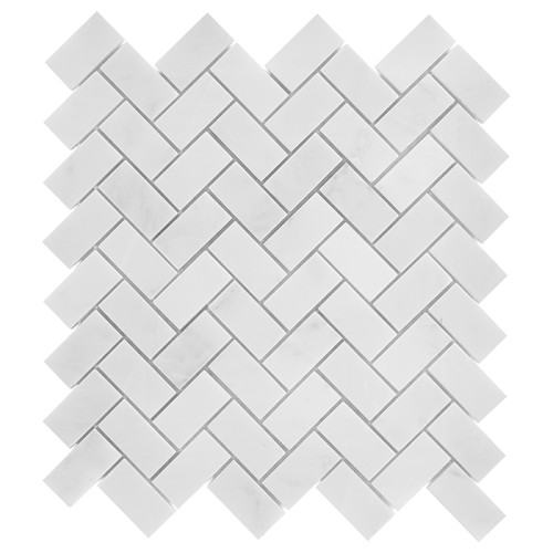 Eastern White HERRINGBONE 48,płytka,mozaika,kamienna,kuchnia,łazienka,przedpokój,podłogi,ściany,28,5x30,5cm.