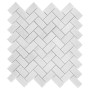 Eastern White HERRINGBONE 48,płytka,mozaika,kamienna,kuchnia,łazienka,przedpokój,podłogi,ściany,28,5x30,5cm.