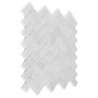 Eastern White HERRINGBONE 48,płytka,mozaika,kamienna,kuchnia,łazienka,przedpokój,podłogi,ściany,28,5x30,5cm.