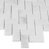 Eastern White HERRINGBONE 48,płytka,mozaika,kamienna,kuchnia,łazienka,przedpokój,podłogi,ściany,28,5x30,5cm.