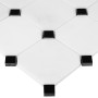 Pure B&W Octagon 100,płytka,mozaika,kamienna;kuchnia,łazienka,przedpokój,podłogi,ściany,30,5x30,5cm.