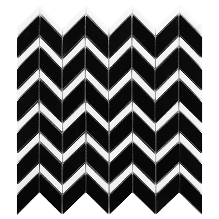 Pure Black CHEVRON mix II gatunek,plytka,mozaika,kamienna,kuchnia,łazienka,przedpokój,podłogi,ściany,31x31,5cm.