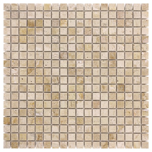 Travertine Cream 15,płytka,mozaika,kuchnia,łazienka,przedpokój,podłogi,ściany,30,5x30,5cm.