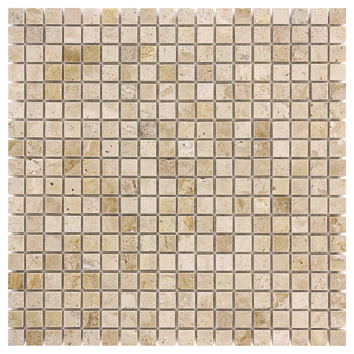Travertine Cream 15,płytka,mozaika,kuchnia,łazienka,przedpokój,podłogi,ściany,30,5x30,5cm.