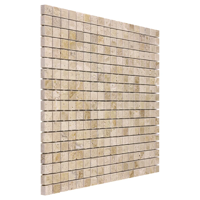 Travertine Cream 15,płytka,mozaika,kuchnia,łazienka,przedpokój,podłogi,ściany,30,5x30,5cm.