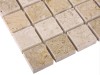 Travertine Cream 25,płytka,mozaika,kamienna,kuchnia,łazienka,przedpokój,podłogi,ściany,30,5x30,5cm.