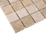 Travertine Cream 25,płytka,mozaika,kamienna,kuchnia,łazienka,przedpokój,podłogi,ściany,30,5x30,5cm.