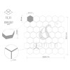Carrara White Hexagon 48,płytka,mozaika,kamienna,kuchnia,łazienka,przedpokój,podłogi,ściany,29,8x30,2cm.