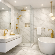 Płytki imitujące marmur